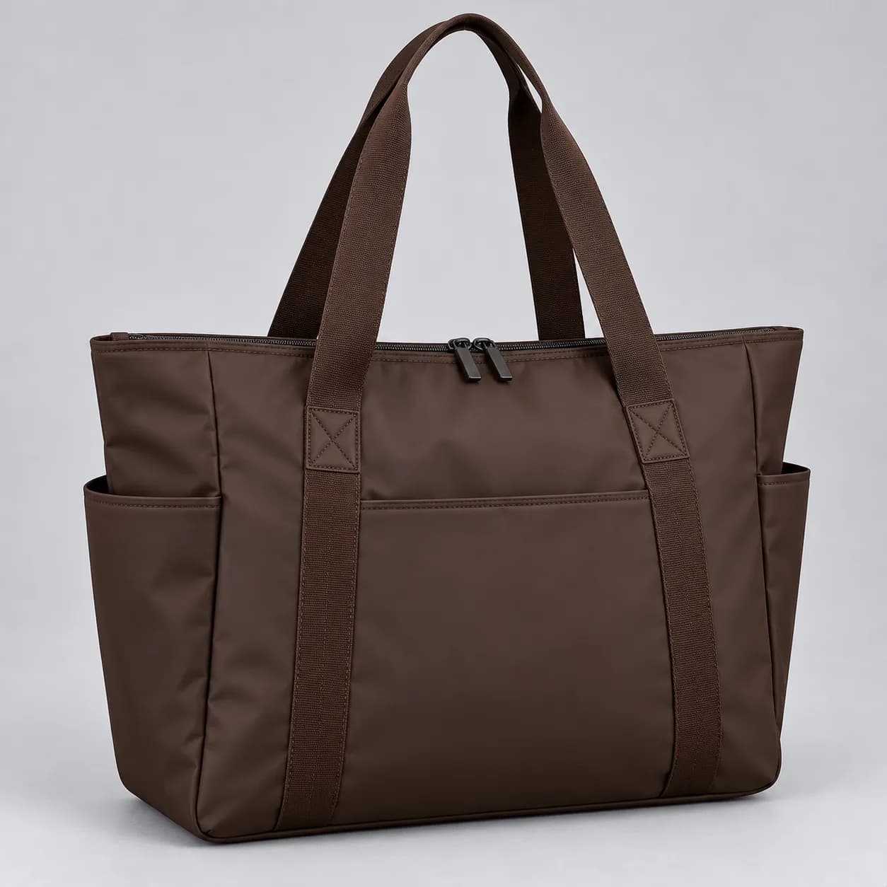 rPET tote bag product direction on a neutral studio background